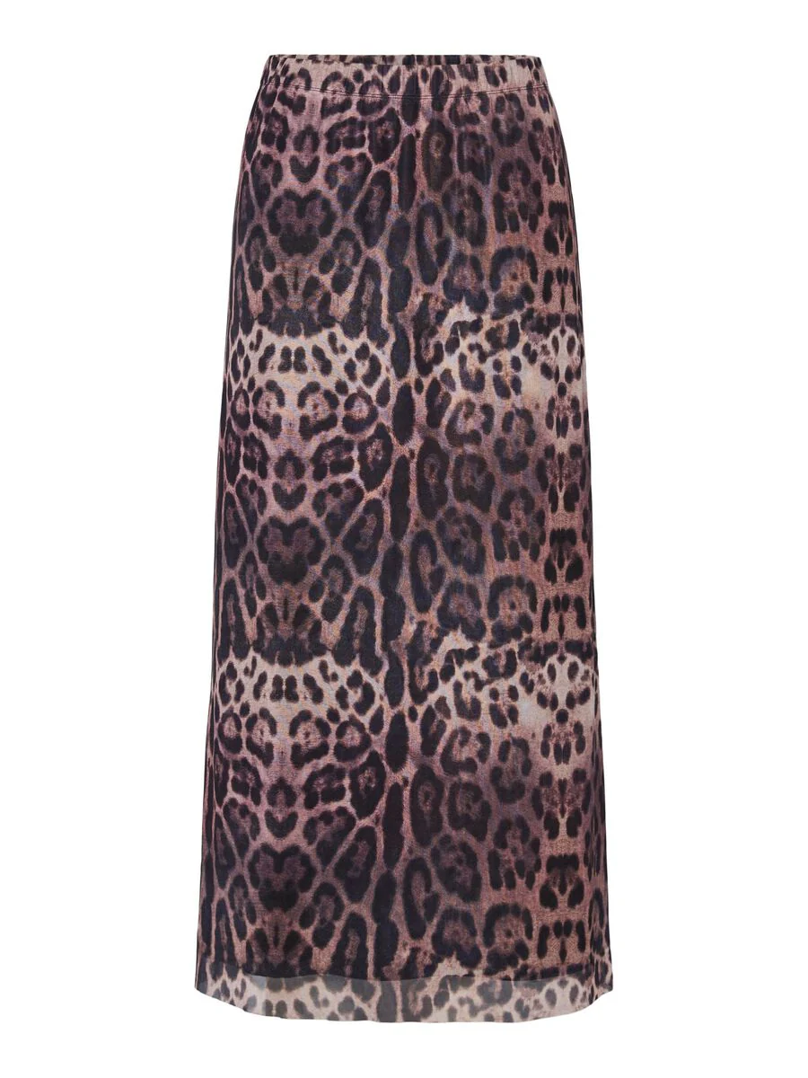 Ada High Waist Ankle Skirt (Black Leo) - Image 6