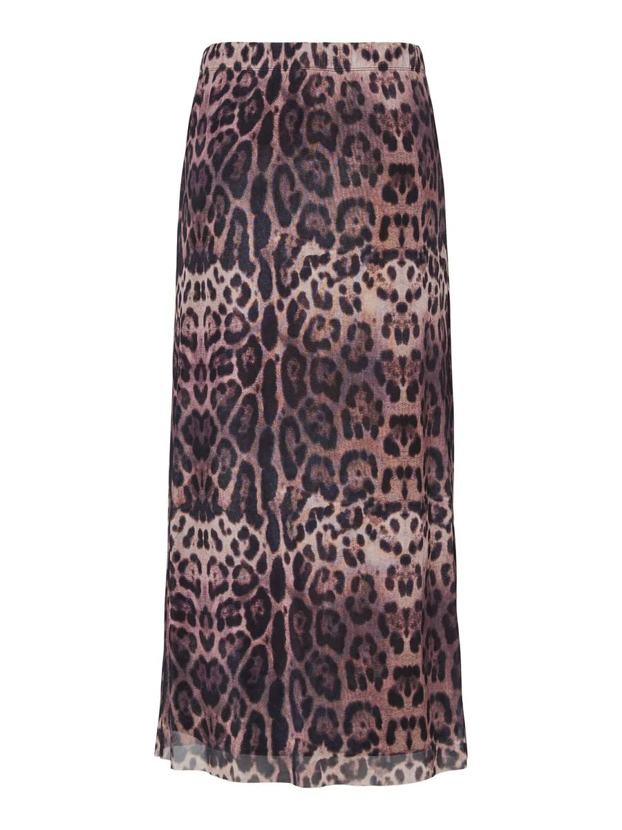 Ada High Waist Ankle Skirt (Black Leo) - Image 7