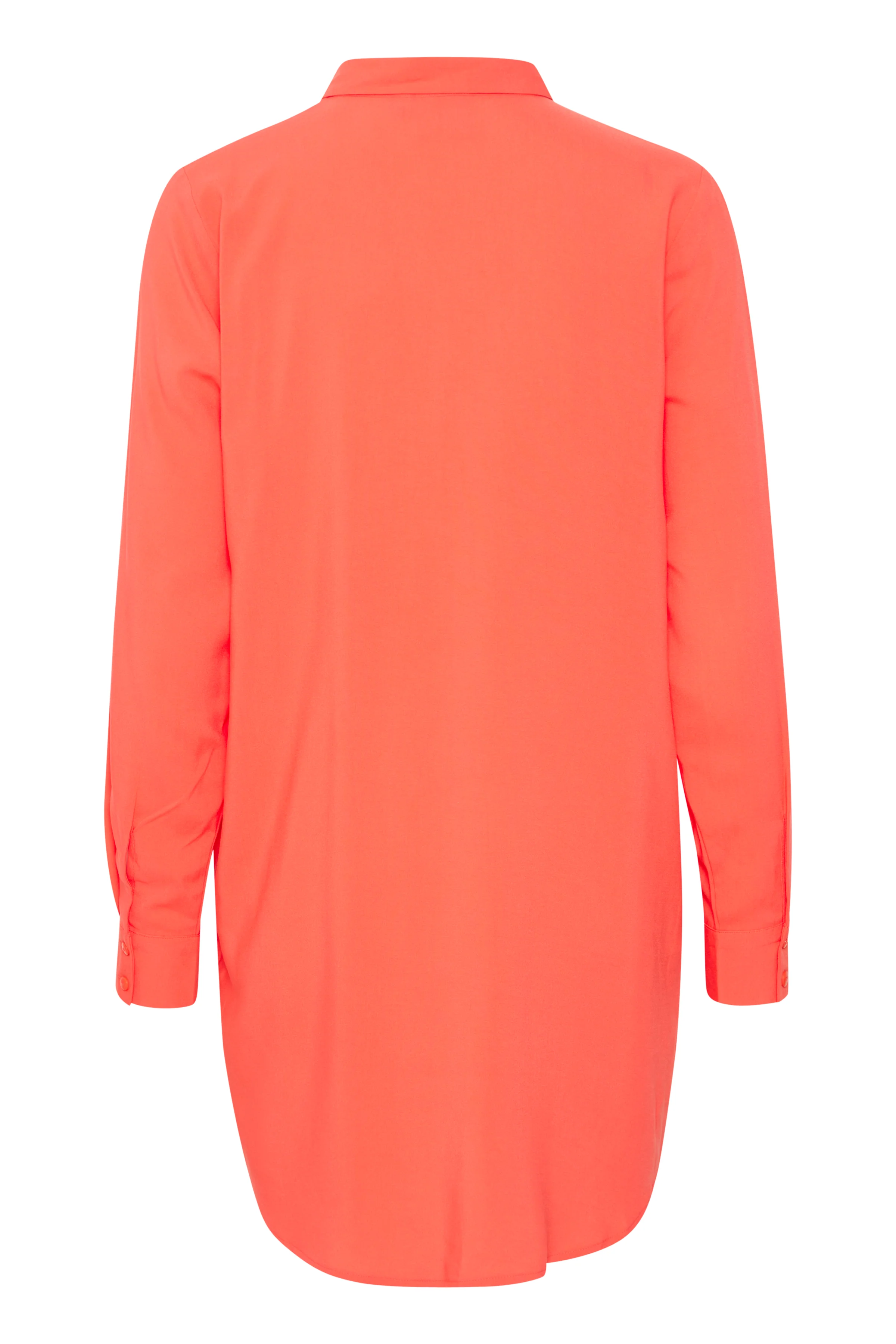 AINE LONGLINE SHIRT (CORAL) - Image 3