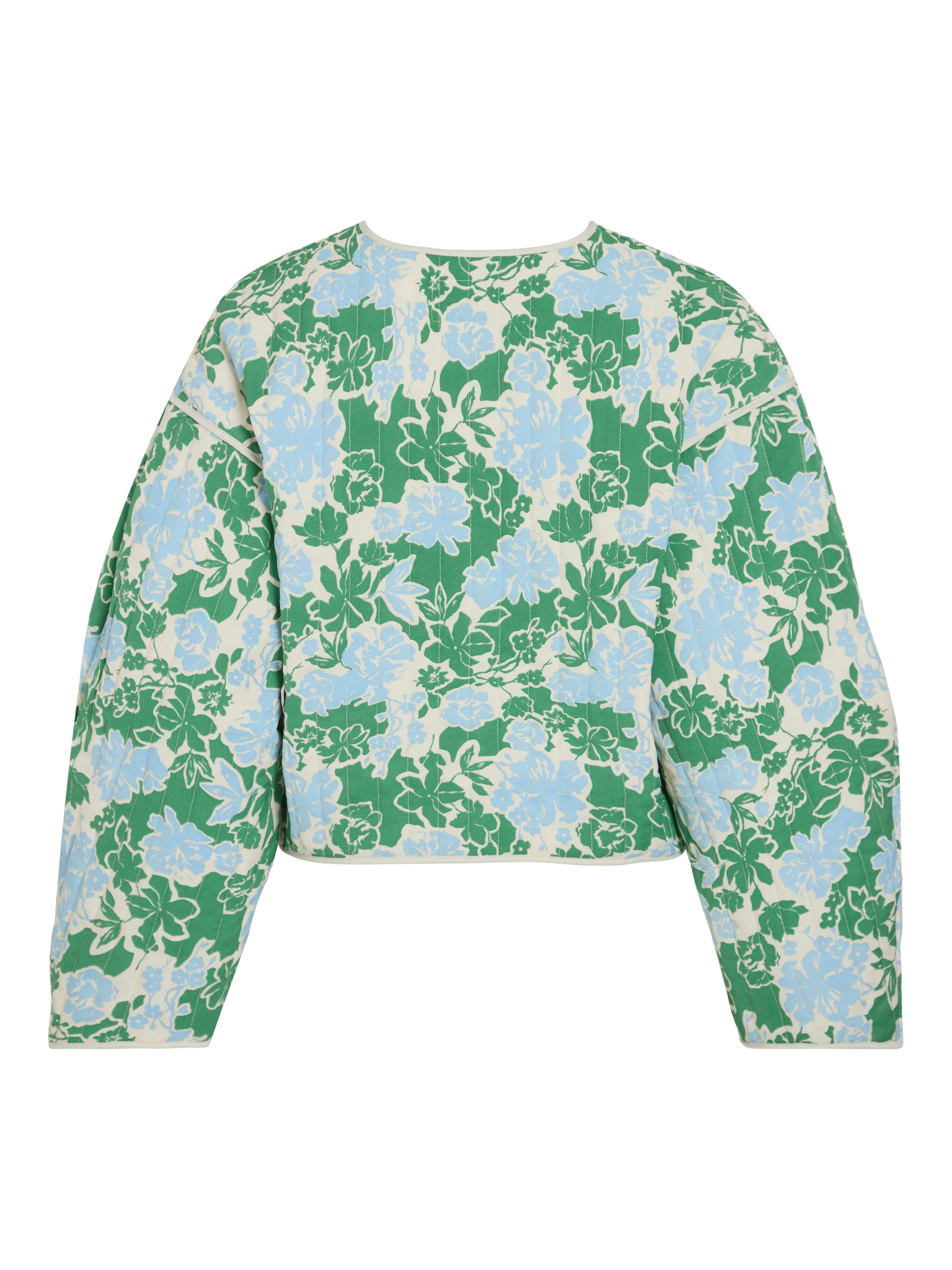 Alba Quilted Jacket (Kentucky Blue/Flowers) - Image 2