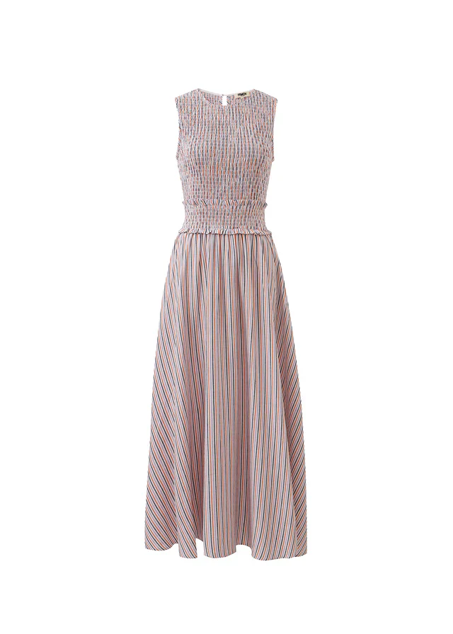 Alexiane Sleeveless Dress (Lilac/Orange) - Image 6