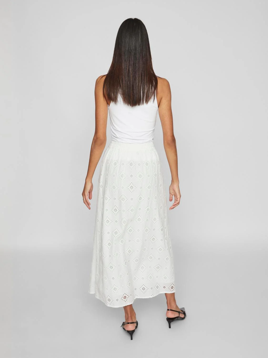 Alina High Waisted Maxi Skirt (Cloud Dancer) - Image 3