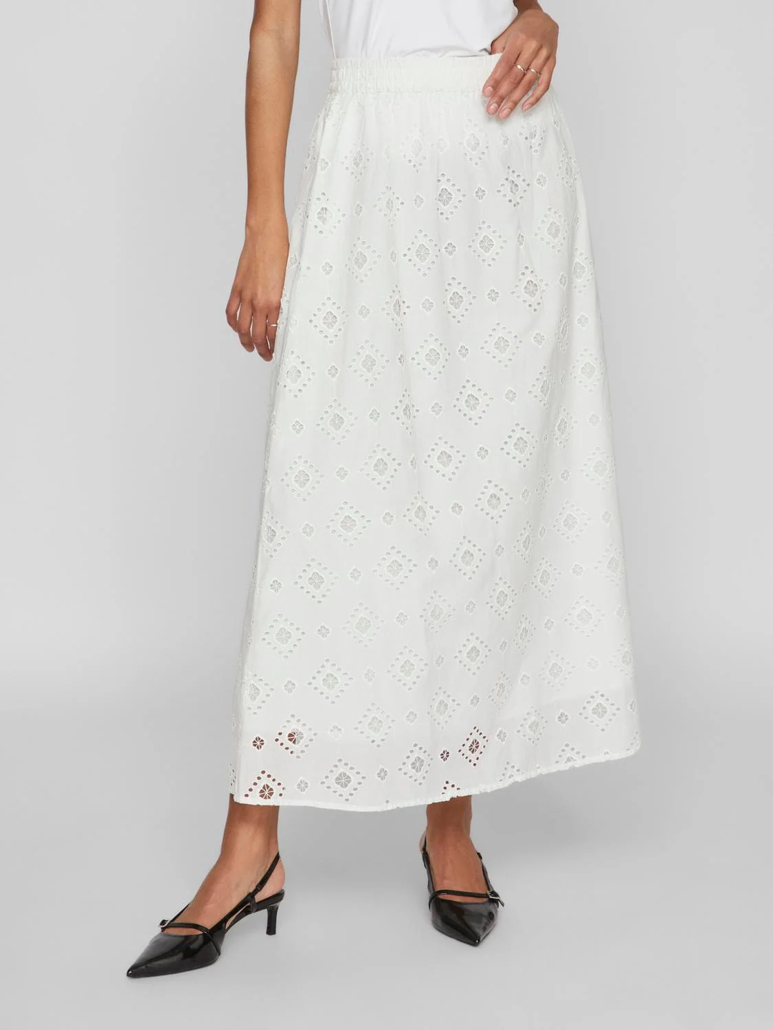 Alina High Waisted Maxi Skirt (Cloud Dancer) - Image 5