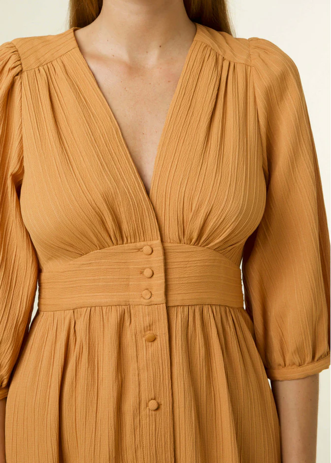 Aliya Dress (Mustard) - Image 3