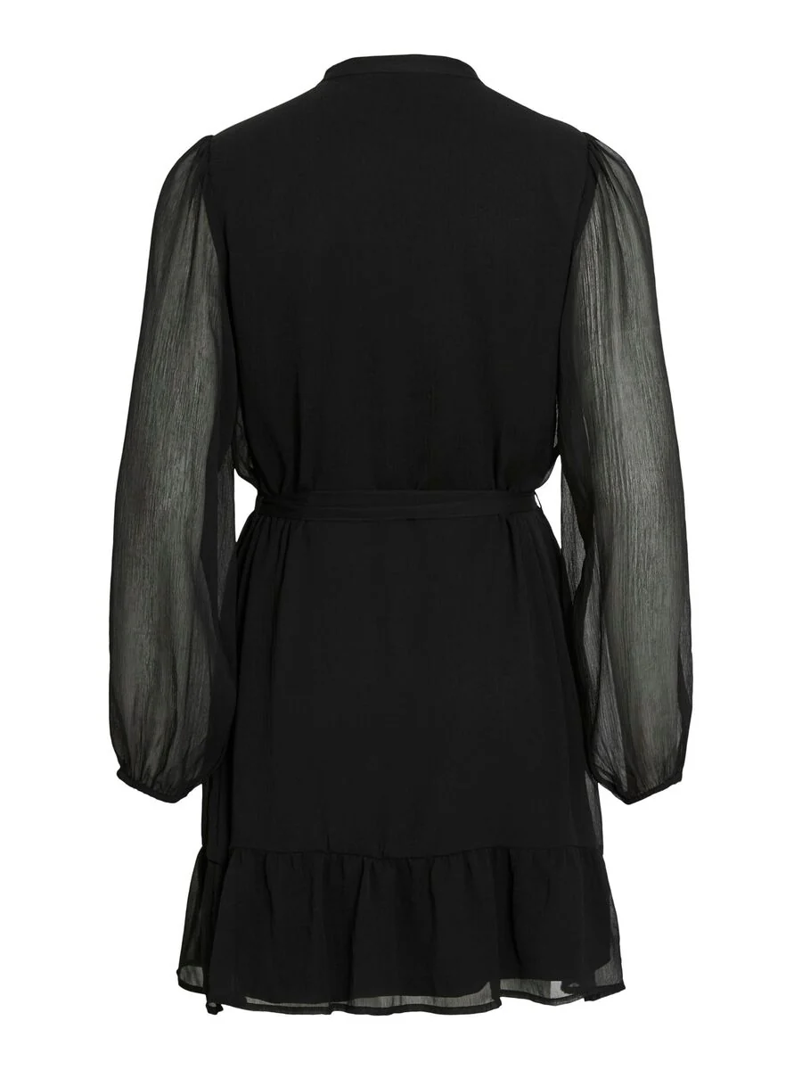 Allie Long Sleeve Mini Dress (Black Beauty) - Image 6