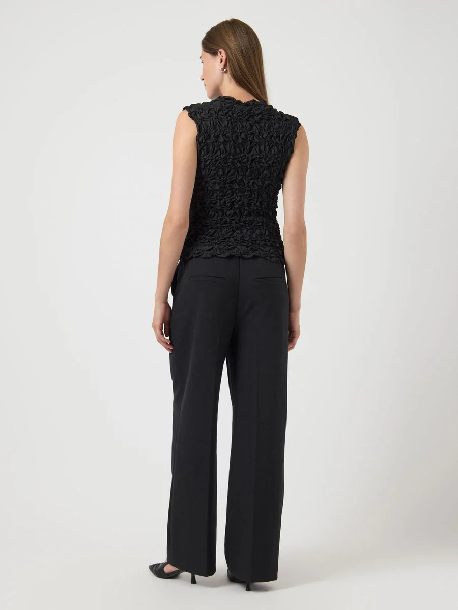 Althea Sleeveless Top (Black) - Image 4