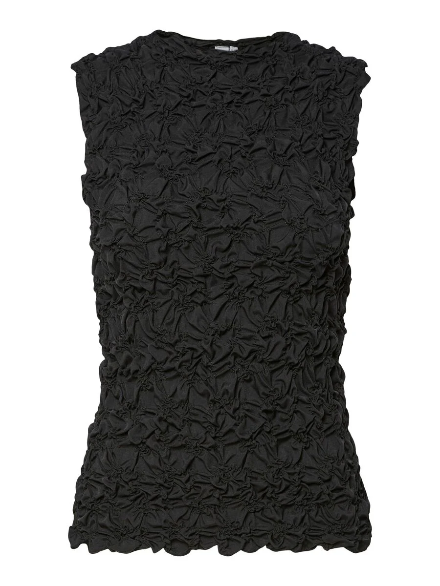 Althea Sleeveless Top (Black) - Image 5