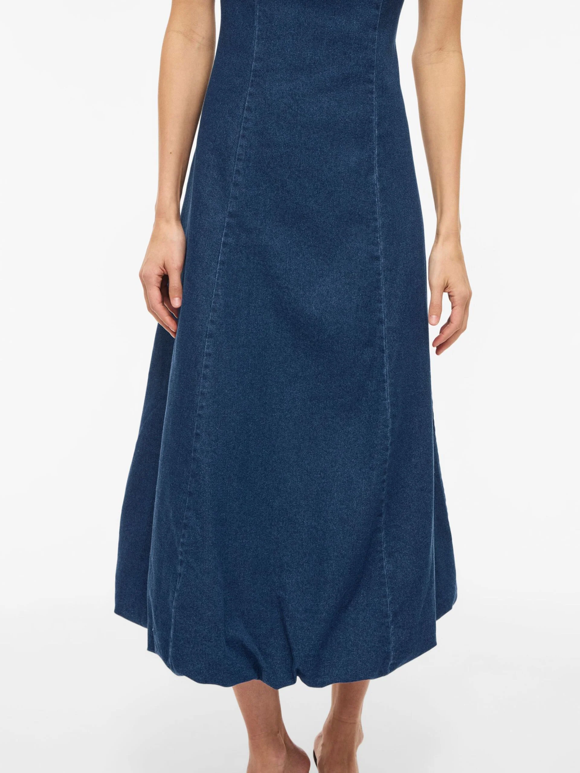 Amanda Denim Ankle Dress (Dark Blue Denim) - Image 4