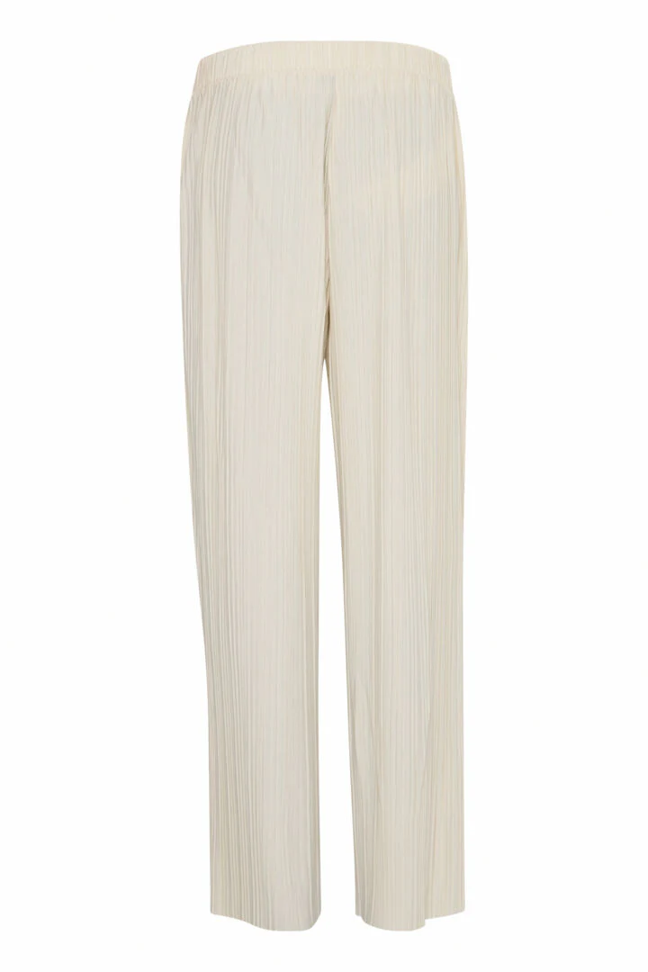 Ana Wide Leg Plisse Pants (Almond Milk) - Image 8