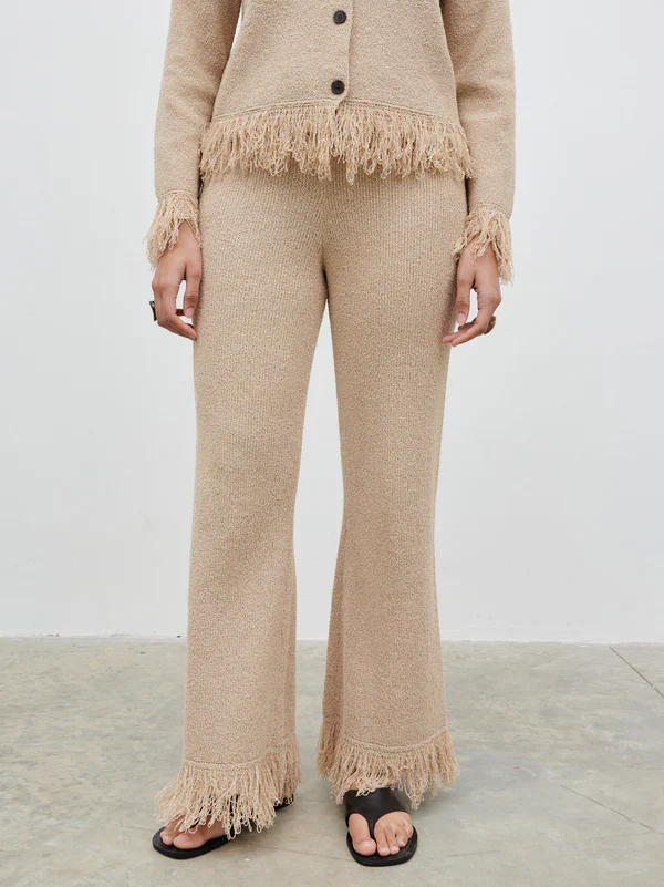 Analia Knit Trousers (Beige) - Image 4