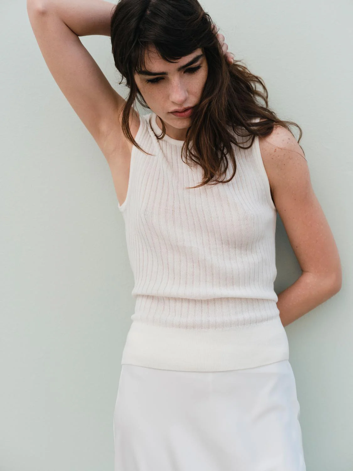 Andie Knit Top (Egret) - Image 6