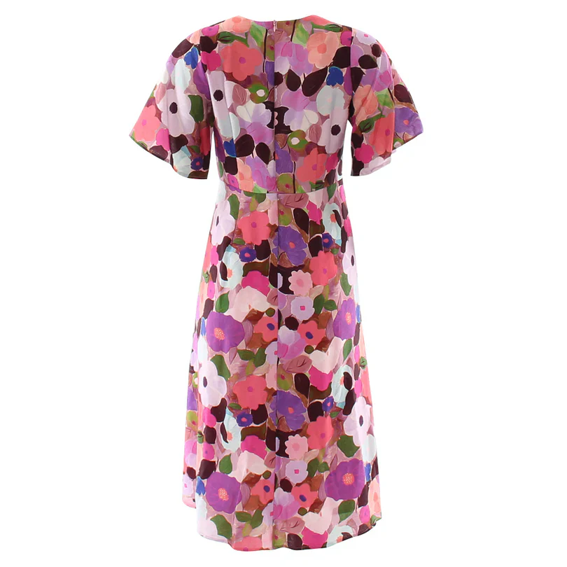 Angela Midi Dress (Pink) - Image 5