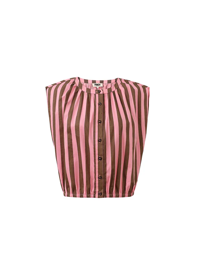 Ani Sleeveless Top (Pink/Brown) - Image 5