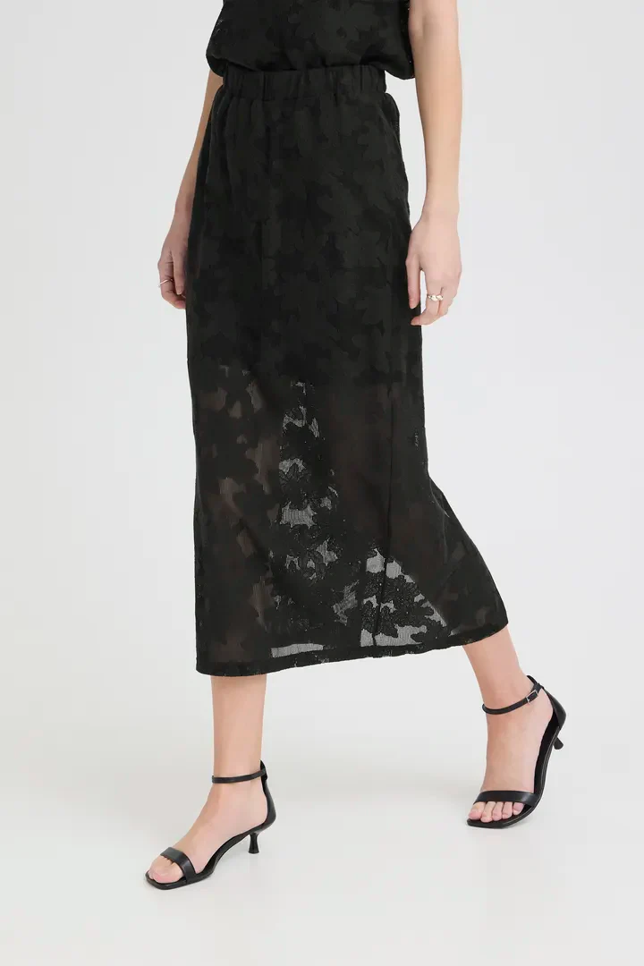 Ania Ankle Skirt (Black) - Image 2