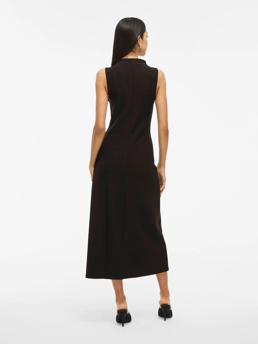 Anna Sleeveless Midi Dress (Black Beauty) - Image 3