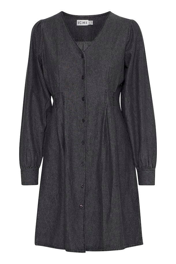 Annabelle Denim Dress (Washed Black) - Image 8
