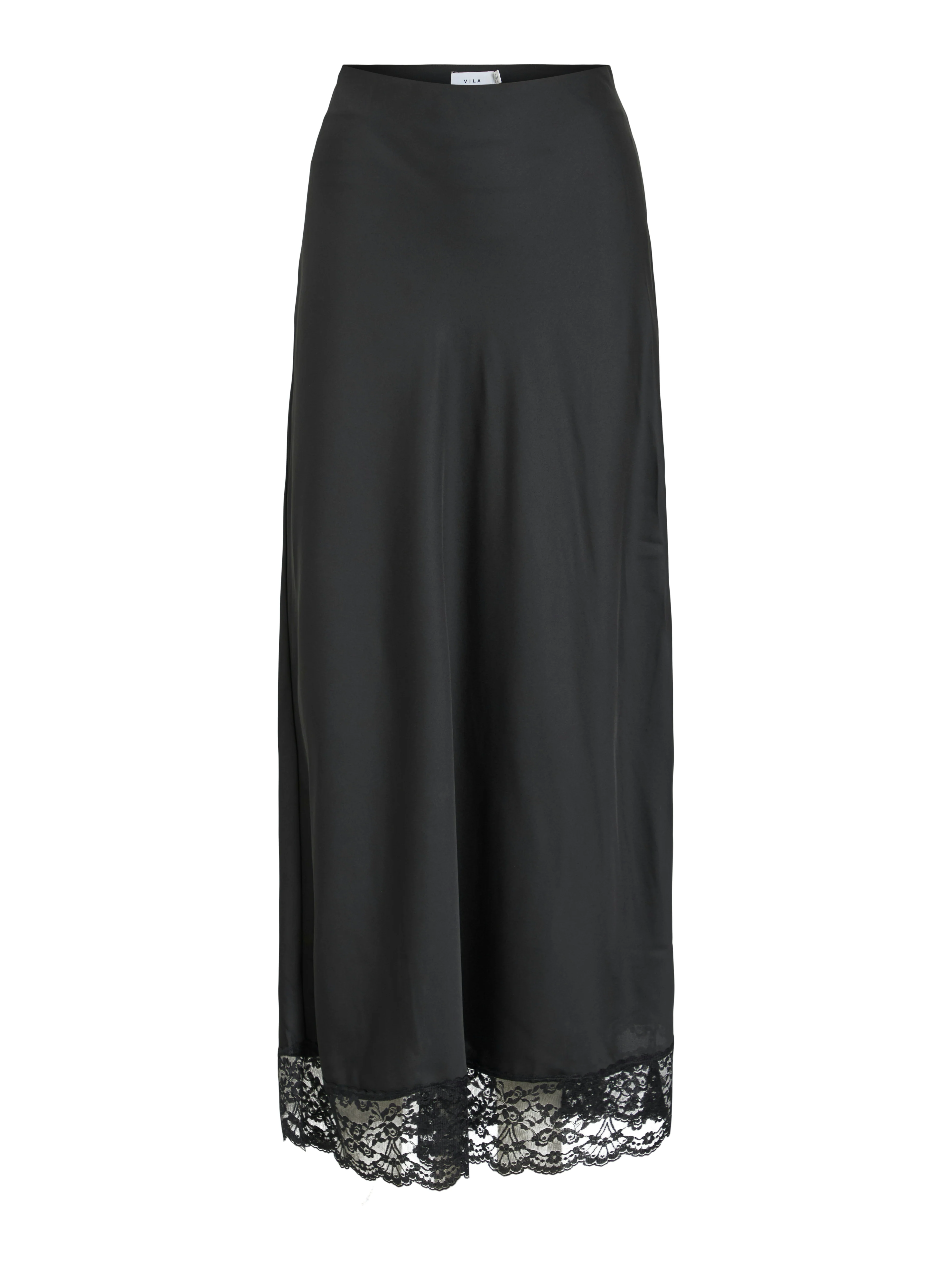 Annette High Waisted Lace Skirt (Black) - Image 6