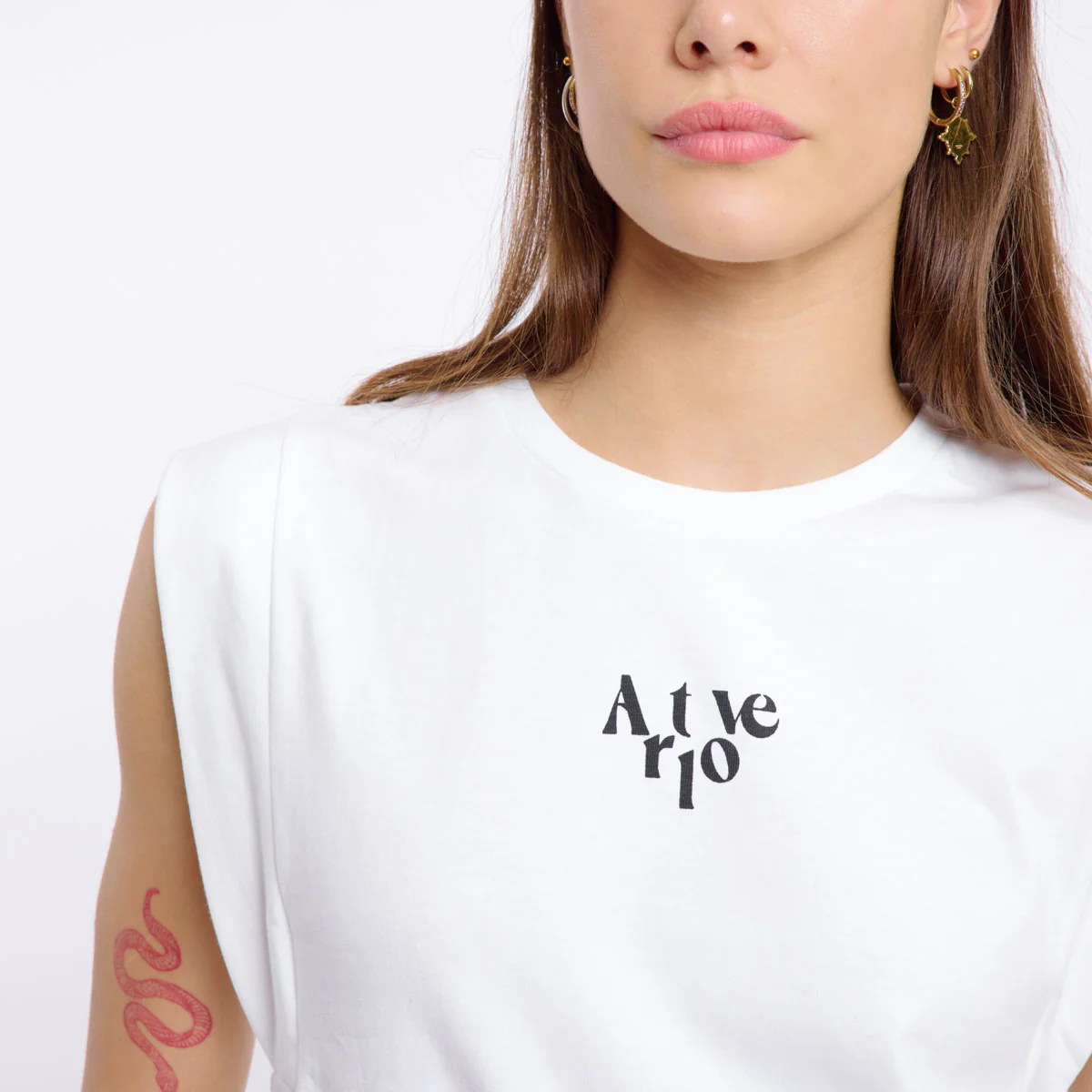 ANOUK T-SHIRT (WHITE/BLACK) - Image 3