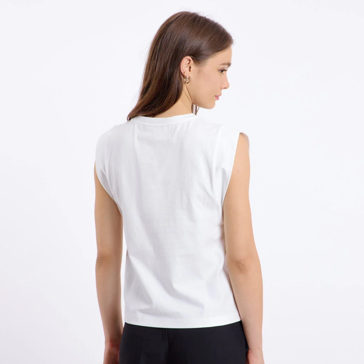 ANOUK T-SHIRT (WHITE/BLACK) - Image 4