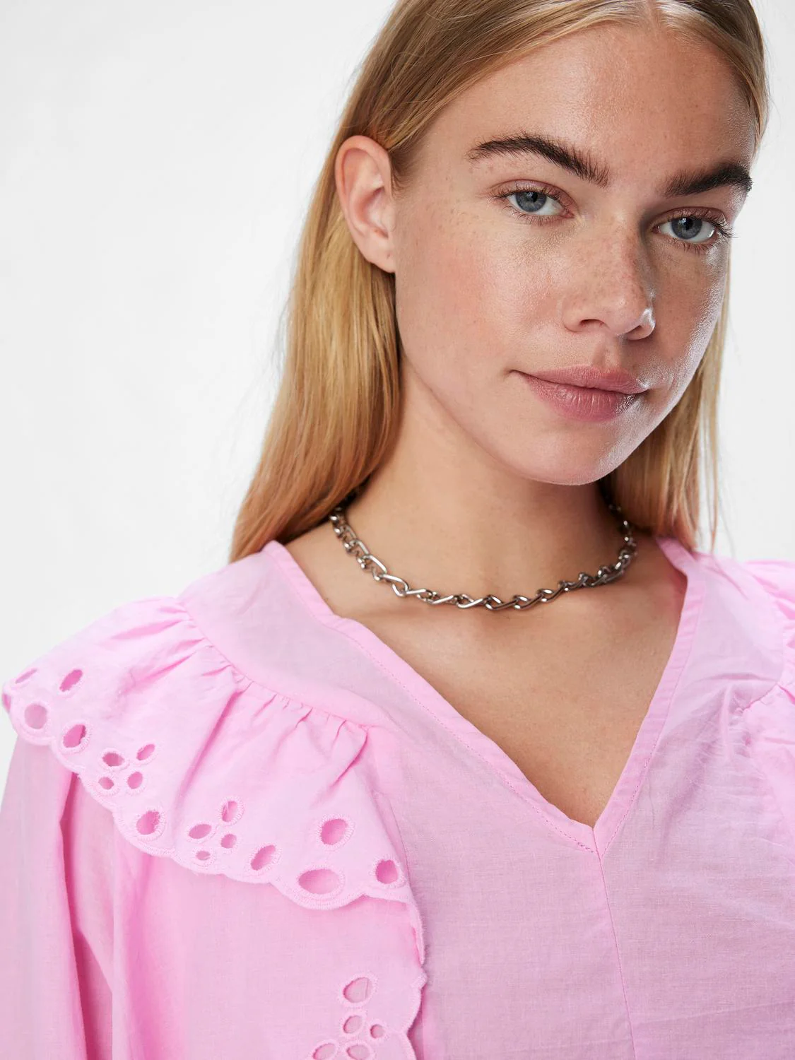 Aoife Frill Top (Pink Frosting) - Image 3