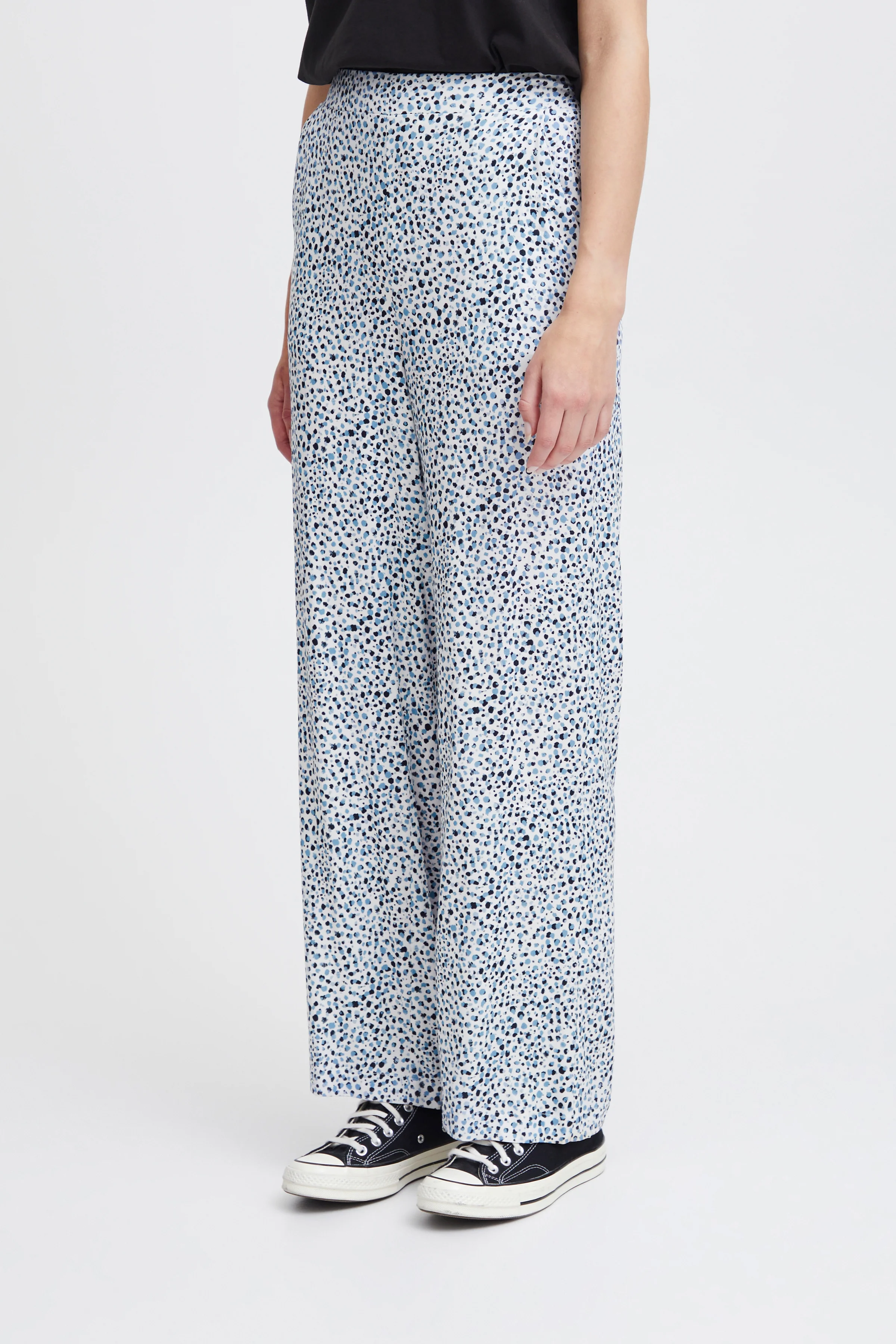 Araya Wide Leg Pants (Della Robbia Blue Dot) - Image 3