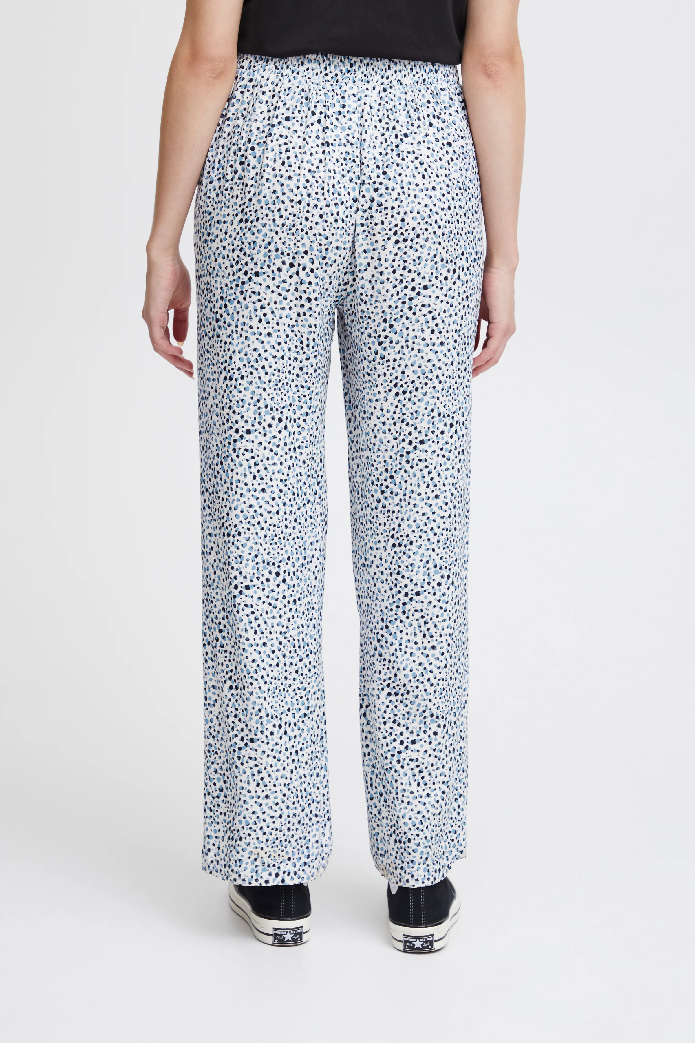 Araya Wide Leg Pants (Della Robbia Blue Dot) - Image 4