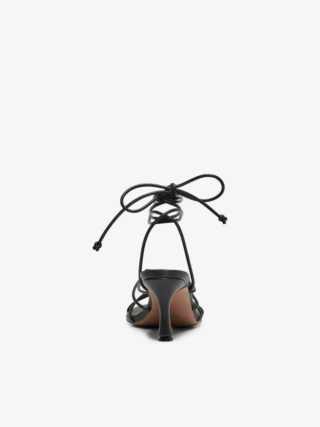 Aria Ankle Wrap Sandals (Black) - Image 3