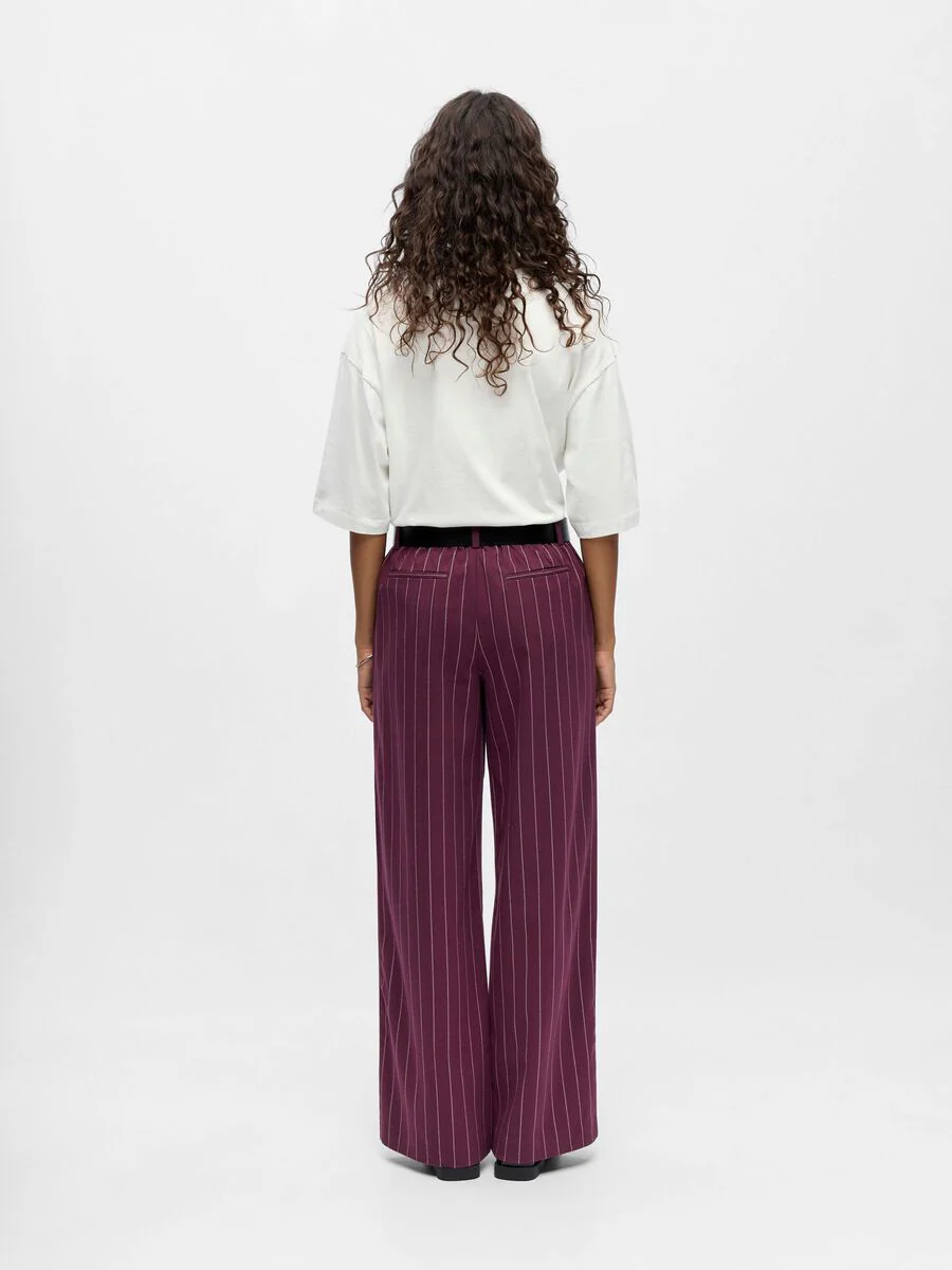 Aria Wide Leg Pants (Mauve Wine/Pink Lady) - Image 4
