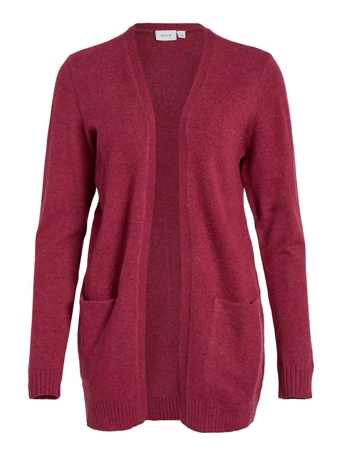 ASHLEY OPEN KNIT CARDIGAN (BEET RED) - Image 5