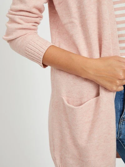 ASHLEY OPEN KNIT CARDIGAN (MISTY ROSE) - Image 5