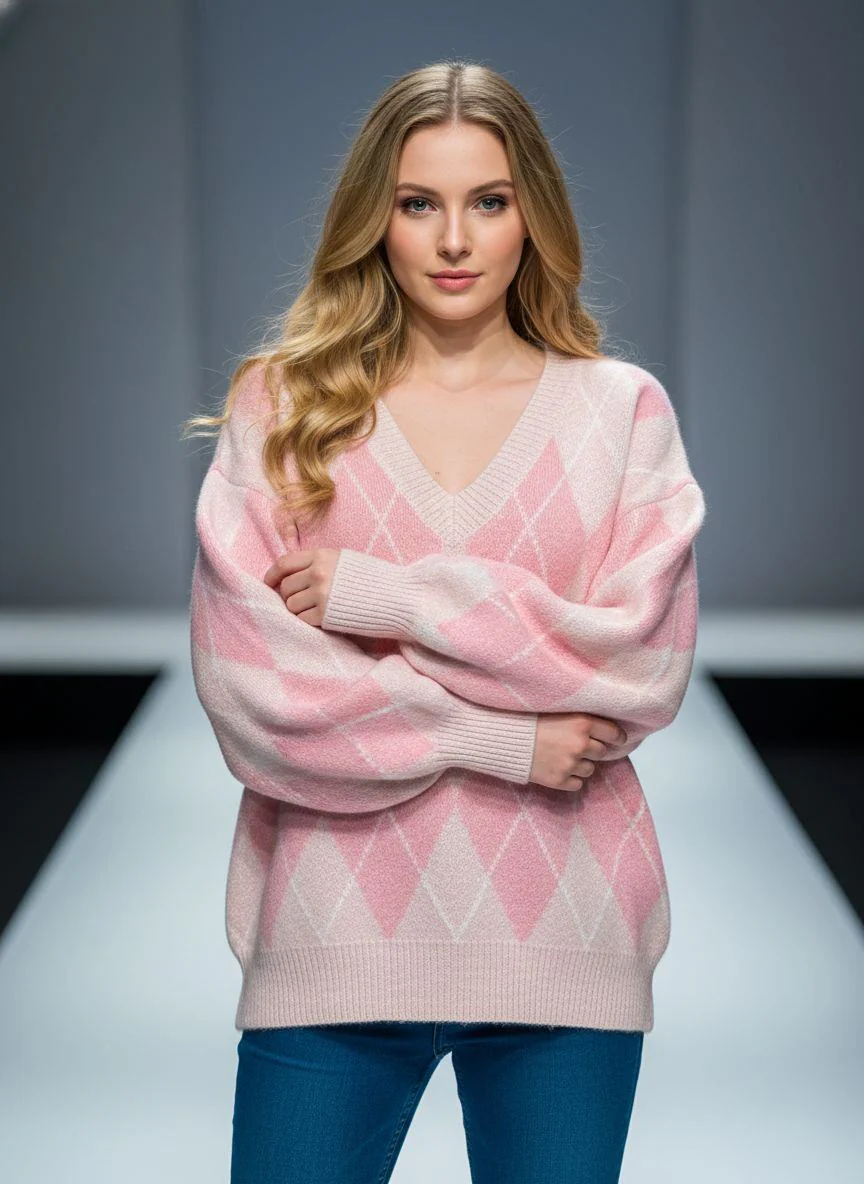 Ashling Knit Jumper (Rose Pink) - Image 2