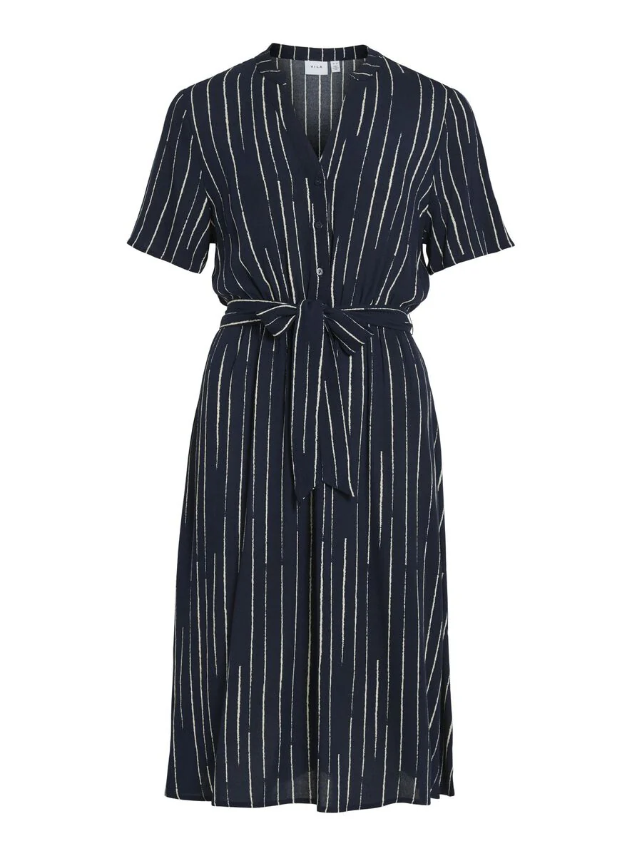 Ashly Short Sleeve Midi Dress (Navy/Gia) - Image 6