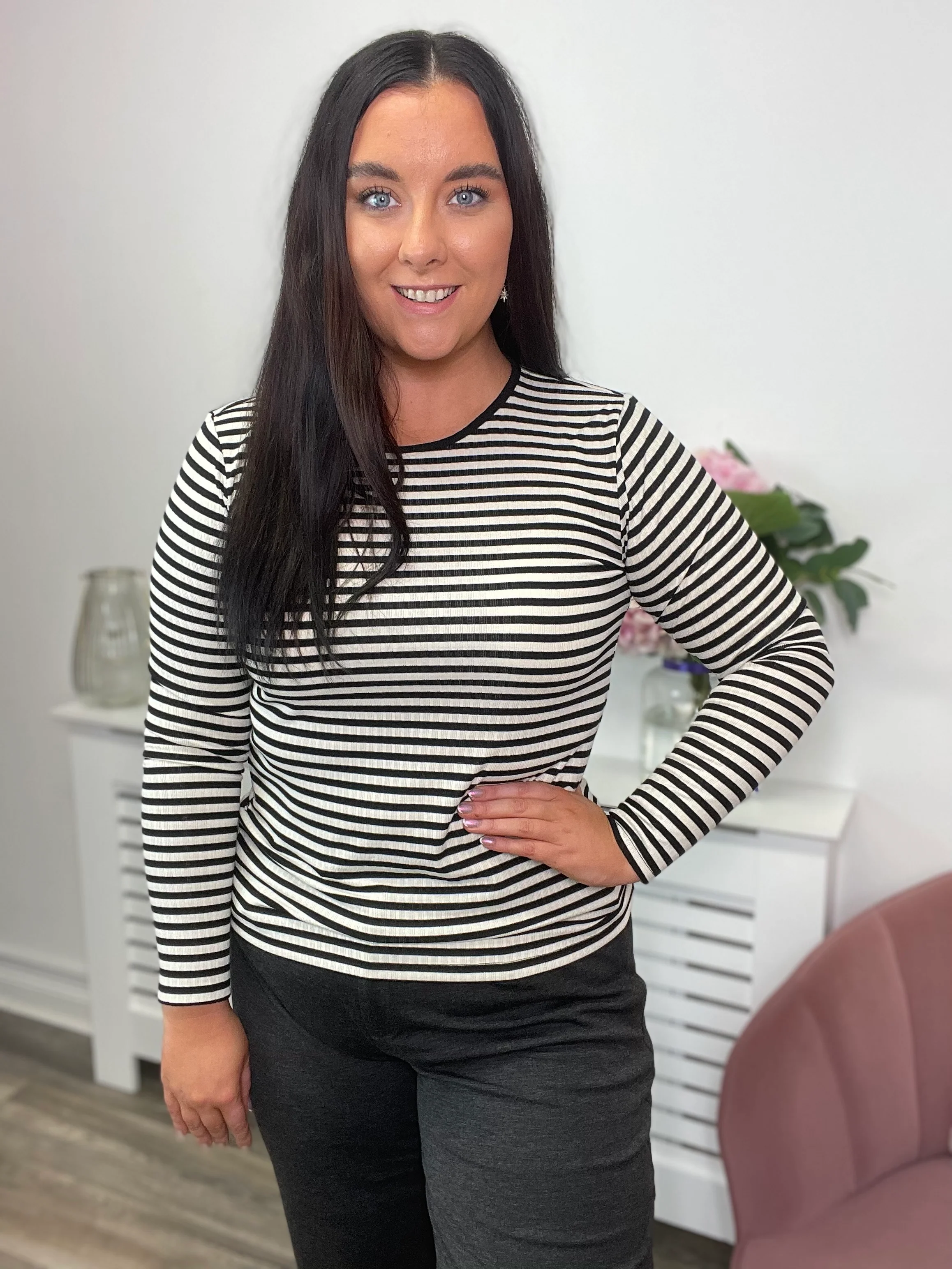 ASPEN TOP (BLACK/CREAM) - Image 2