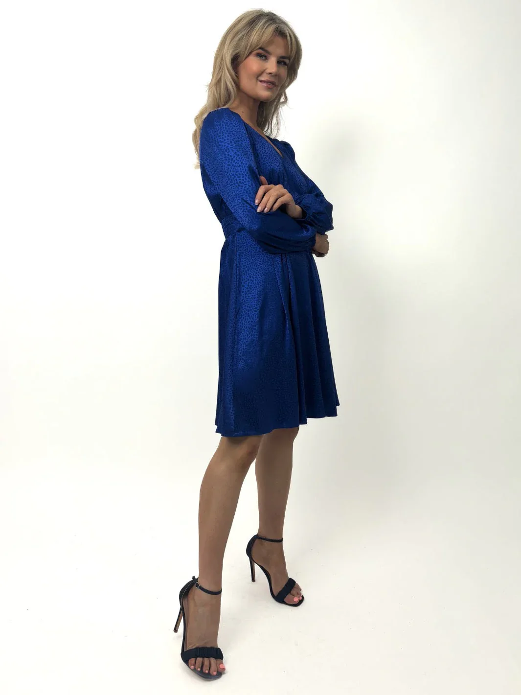 Audrey Mini Dress (Royal Blue) - Image 4