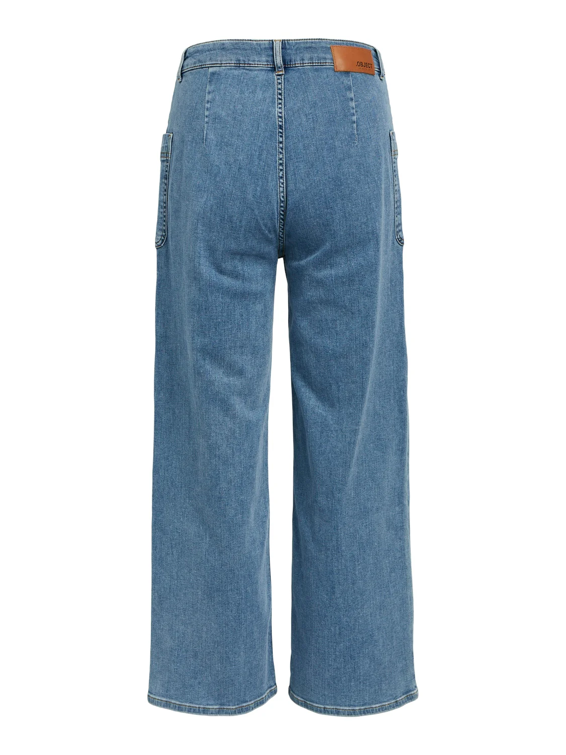 Ava Mid-Waist Straight Jeans (Light Blue Denim) - Image 3