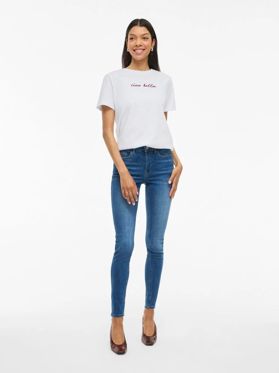 Avery T-Shirt (Red/Optical Snow) - Image 3