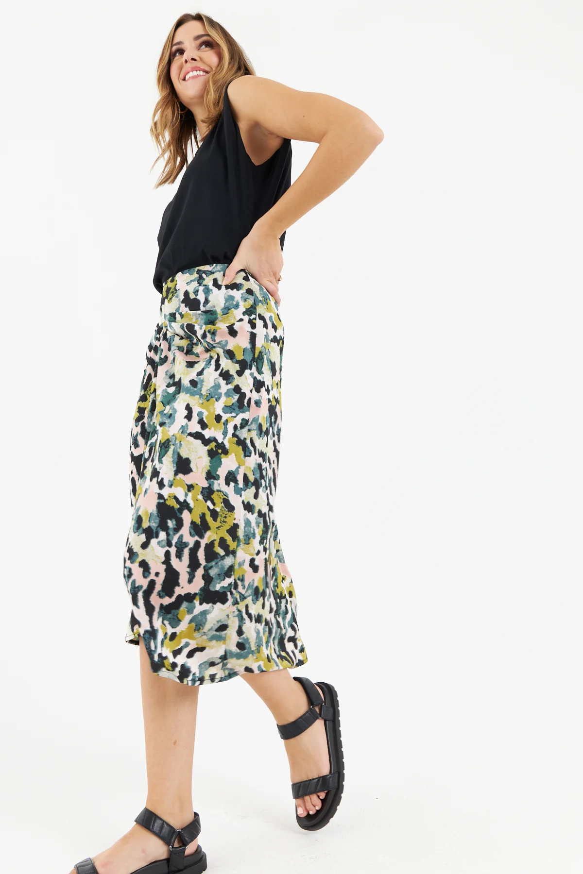 Baba Midi Skirt (Green) - Image 7