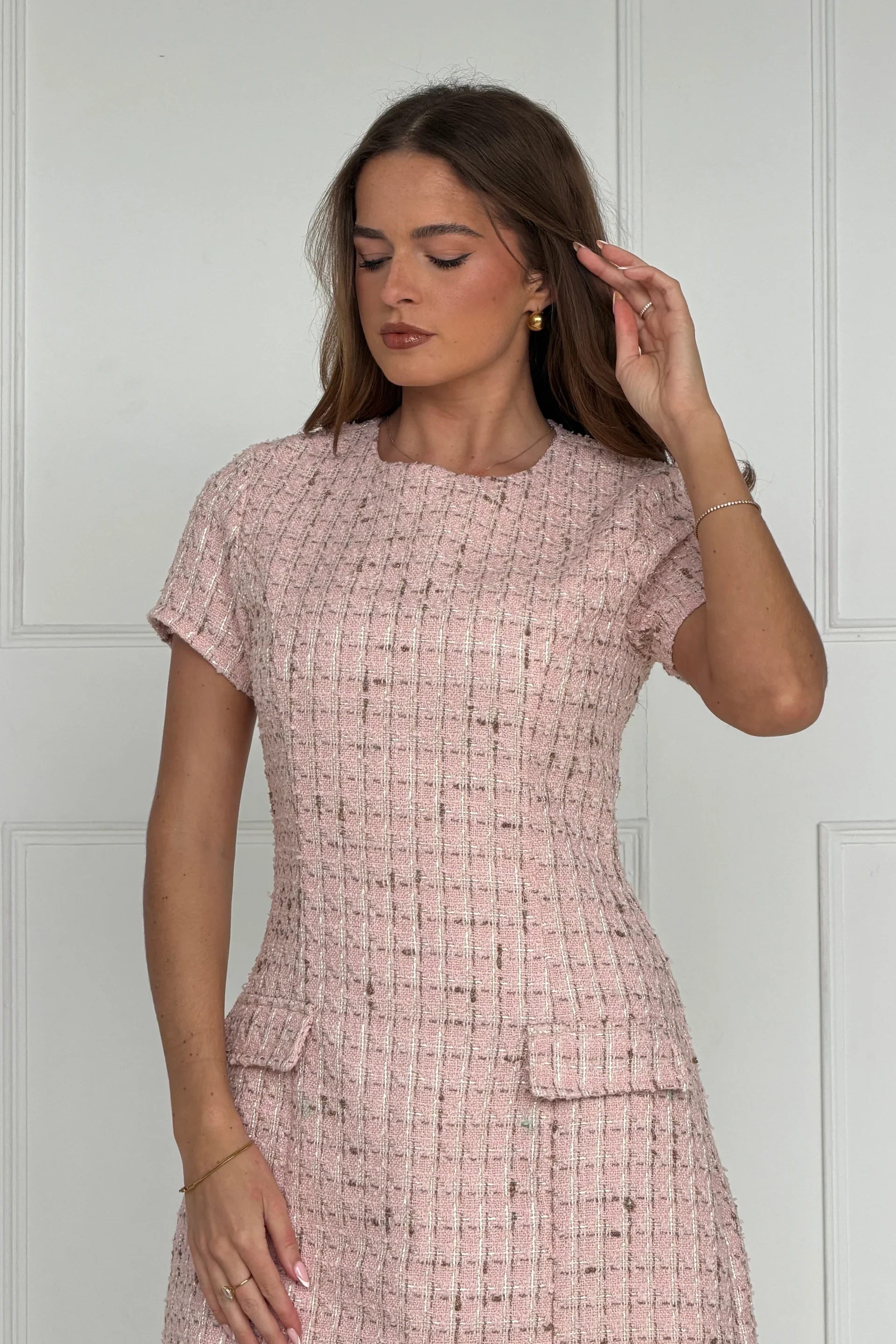 Babett Mini Dress (Pink) - Image 3