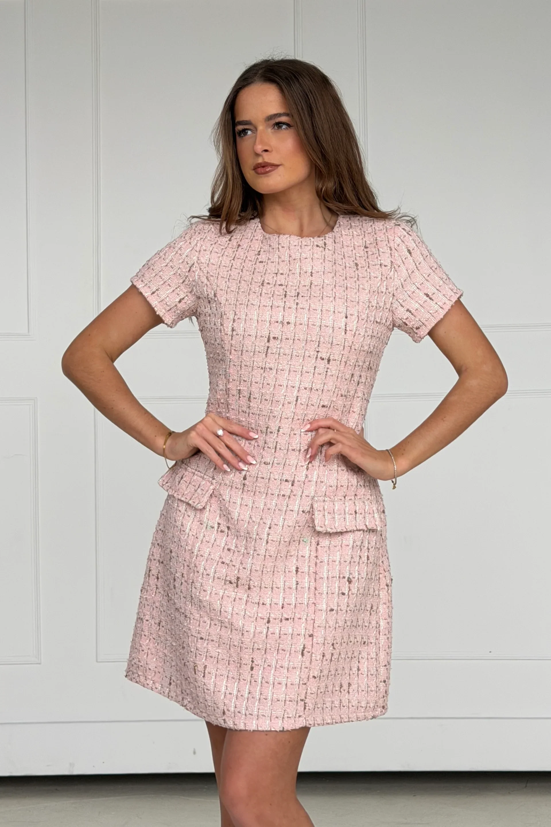 Babett Mini Dress (Pink) - Image 5