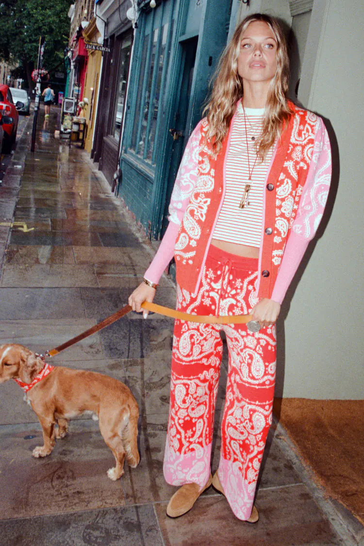 Bandana Martha Cardigan (Red) - Image 7