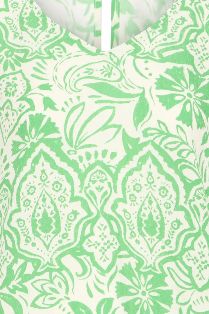 Becci V-Neck Top (Green) - Image 5