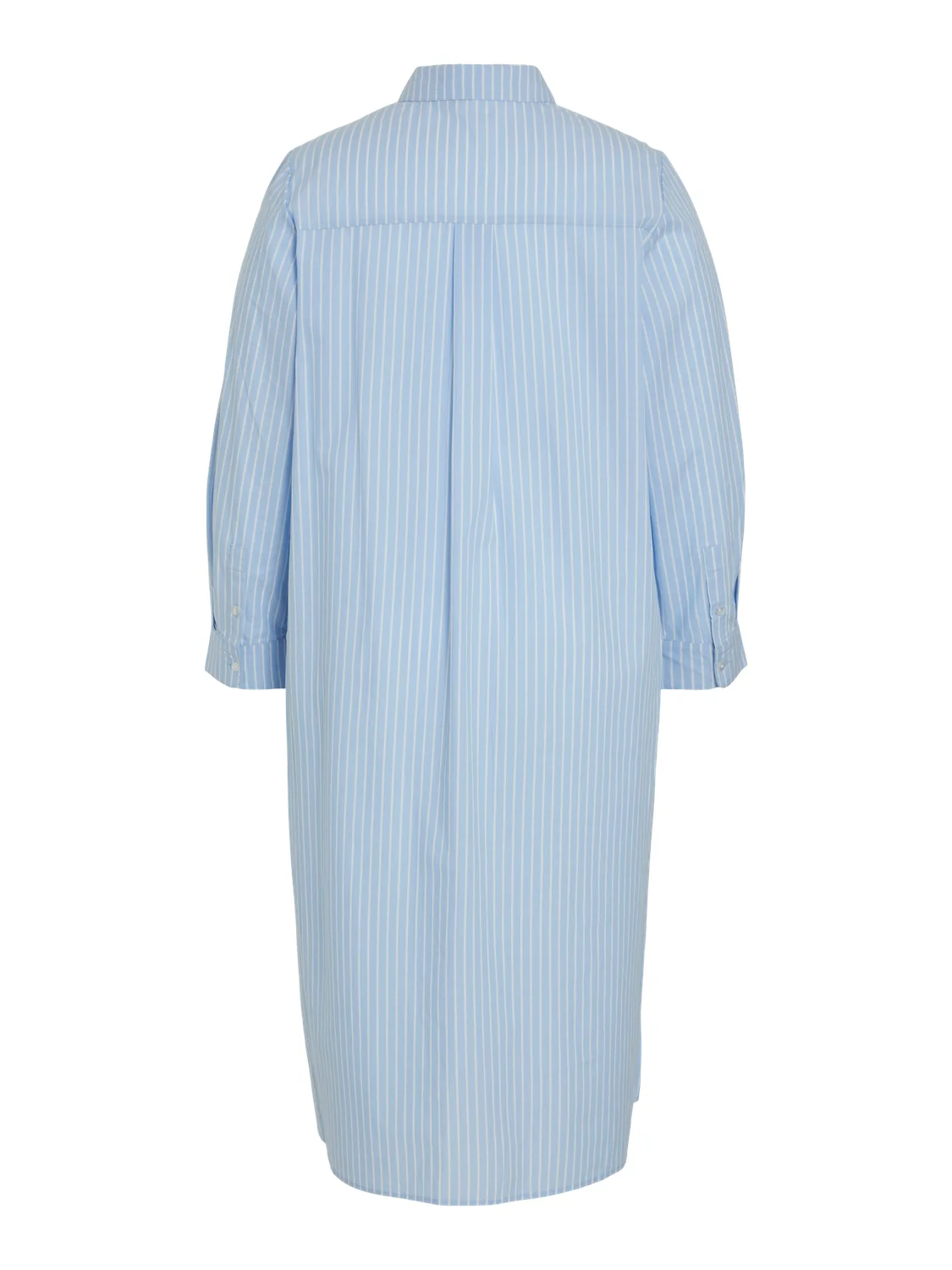 Benne Midi Shirt Dress (White/Kentucky Blue) - Image 3