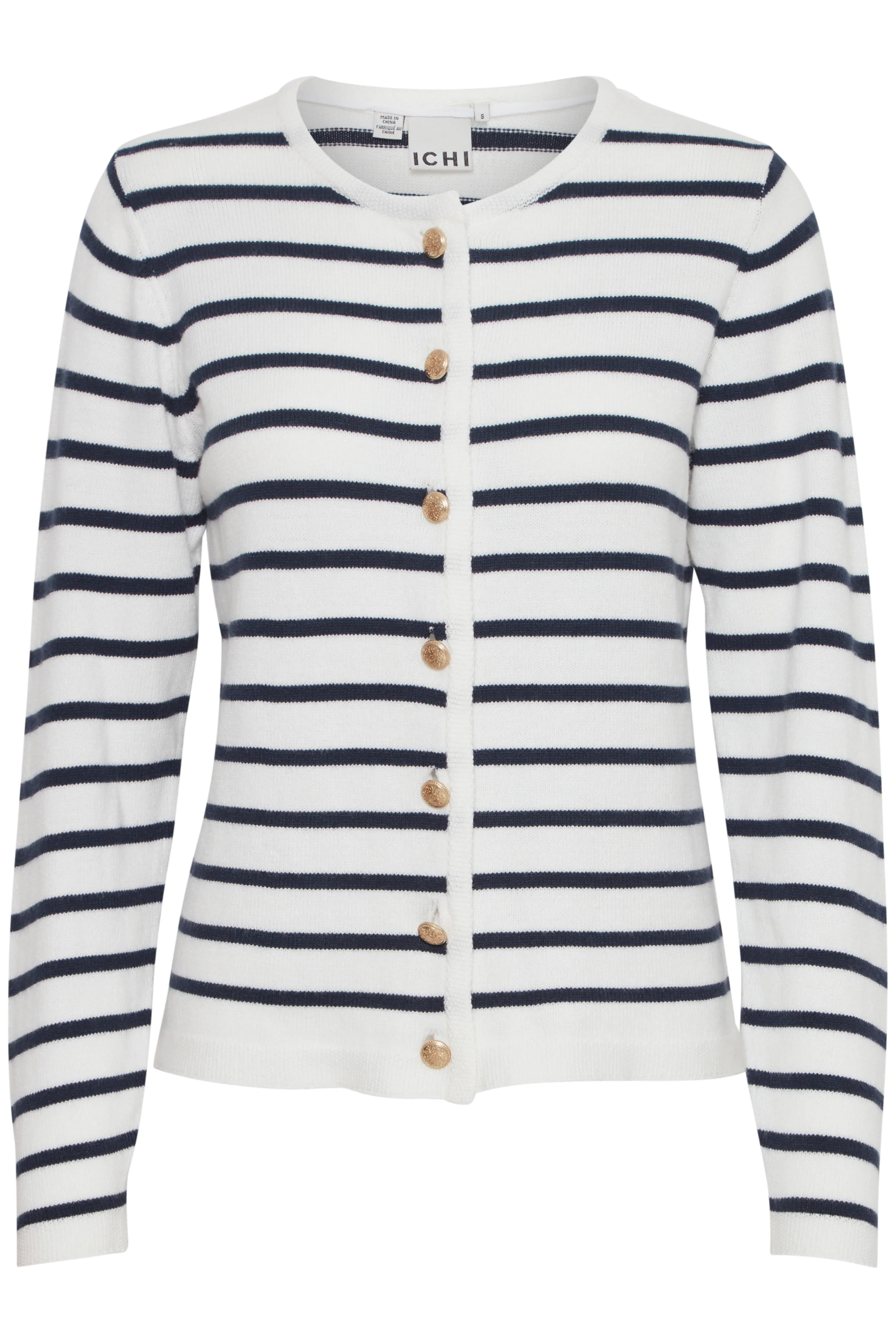 BEXLEY CARDIGAN (WHITE/ NAVY) - Image 3