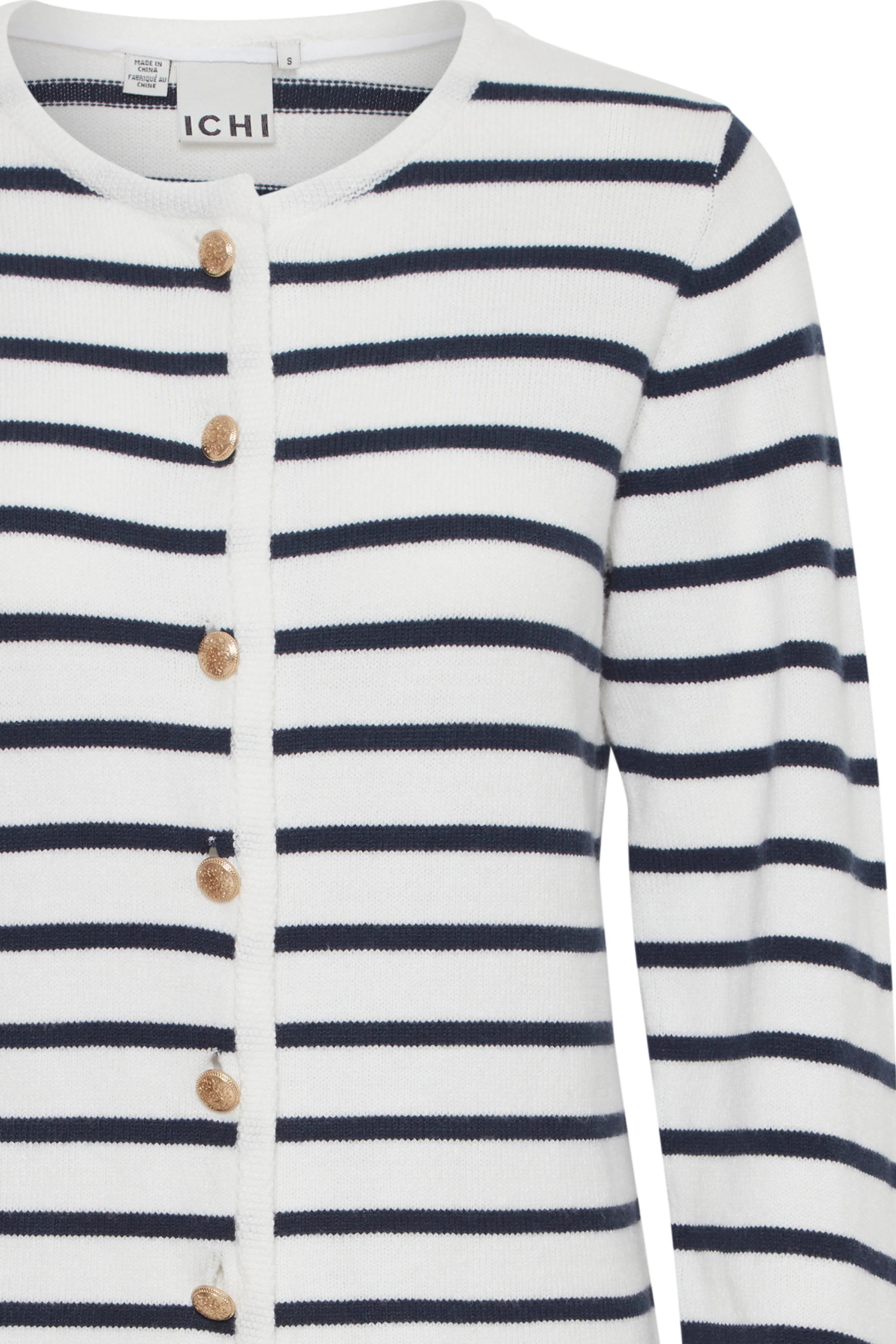 BEXLEY CARDIGAN (WHITE/ NAVY) - Image 4