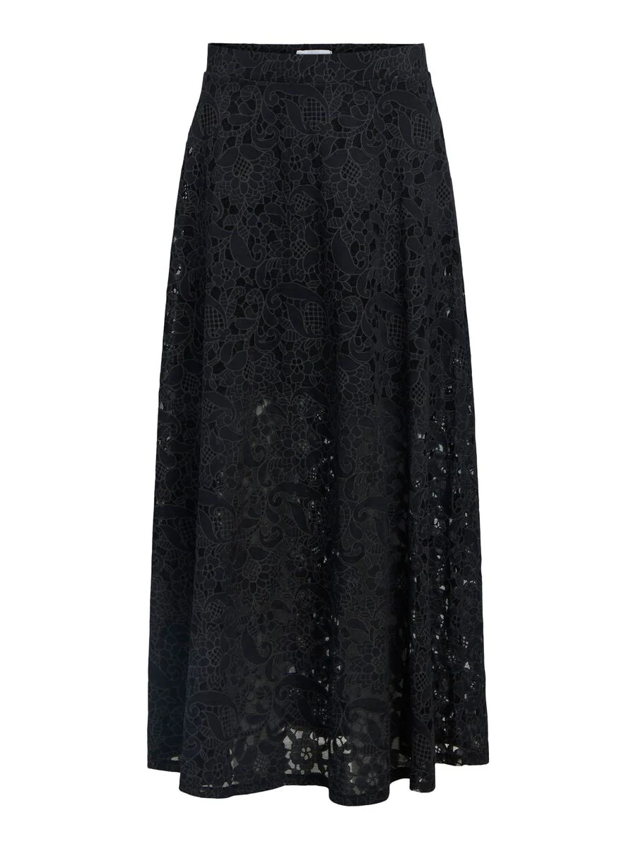 Billie Lace Ankle Skirt (Black) - Image 7