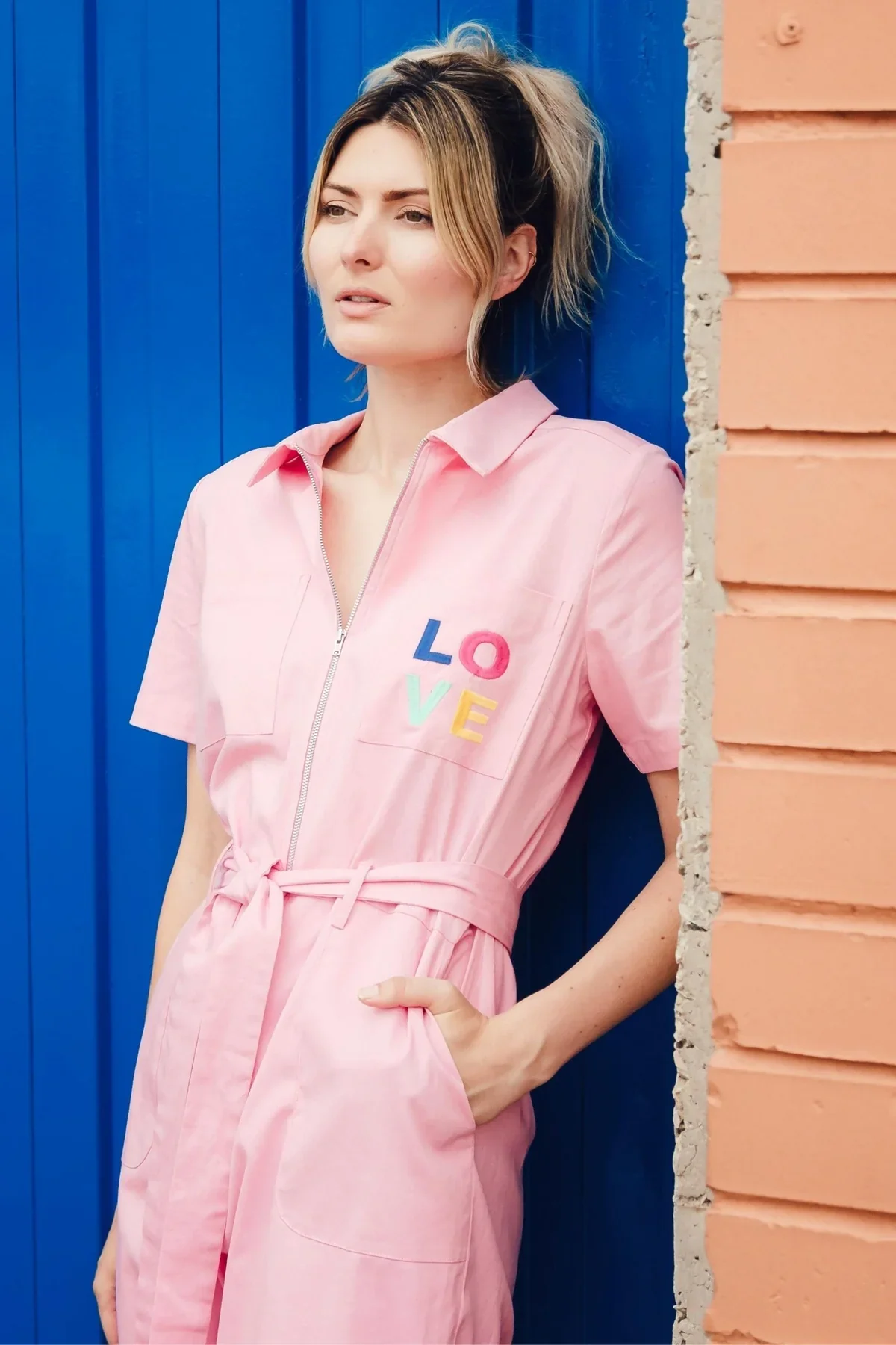 Billy Boilersuit (Pink, Love Pocket) - Image 3