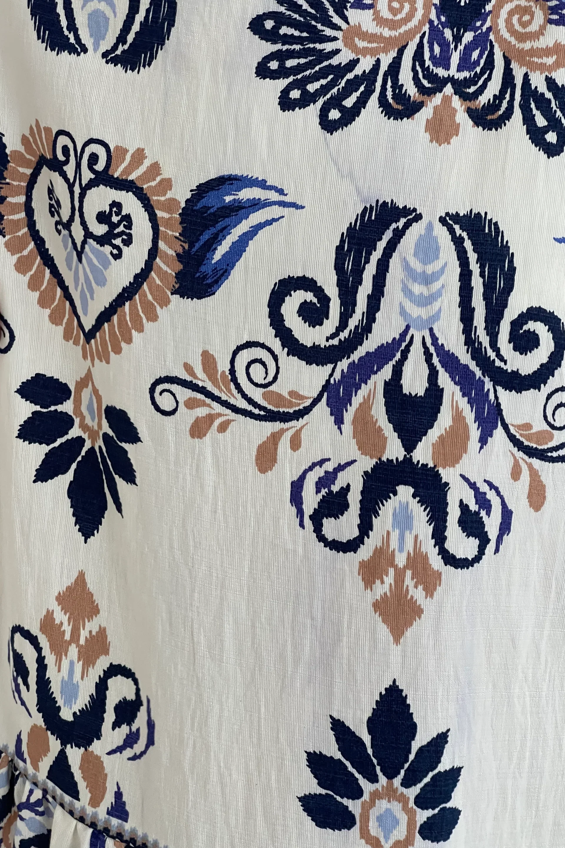 Blossom Abstract Print Top (Cream) - Image 6