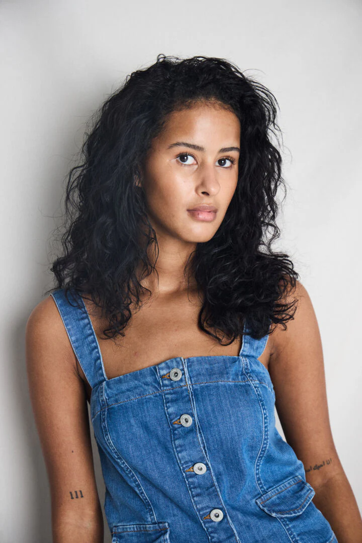 Bonnie Denim Top (Washed Blue) - Image 4