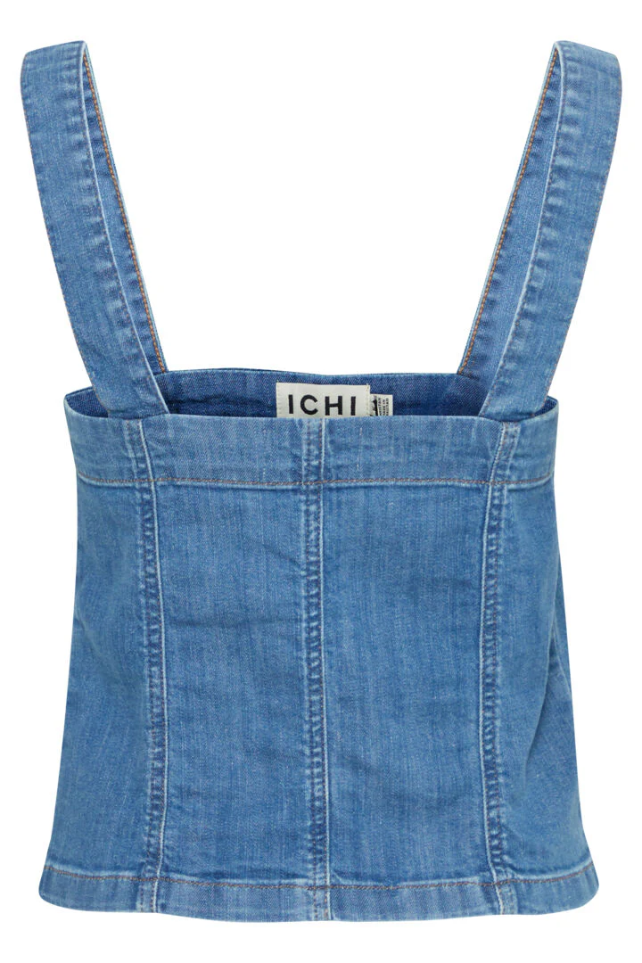 Bonnie Denim Top (Washed Blue) - Image 9