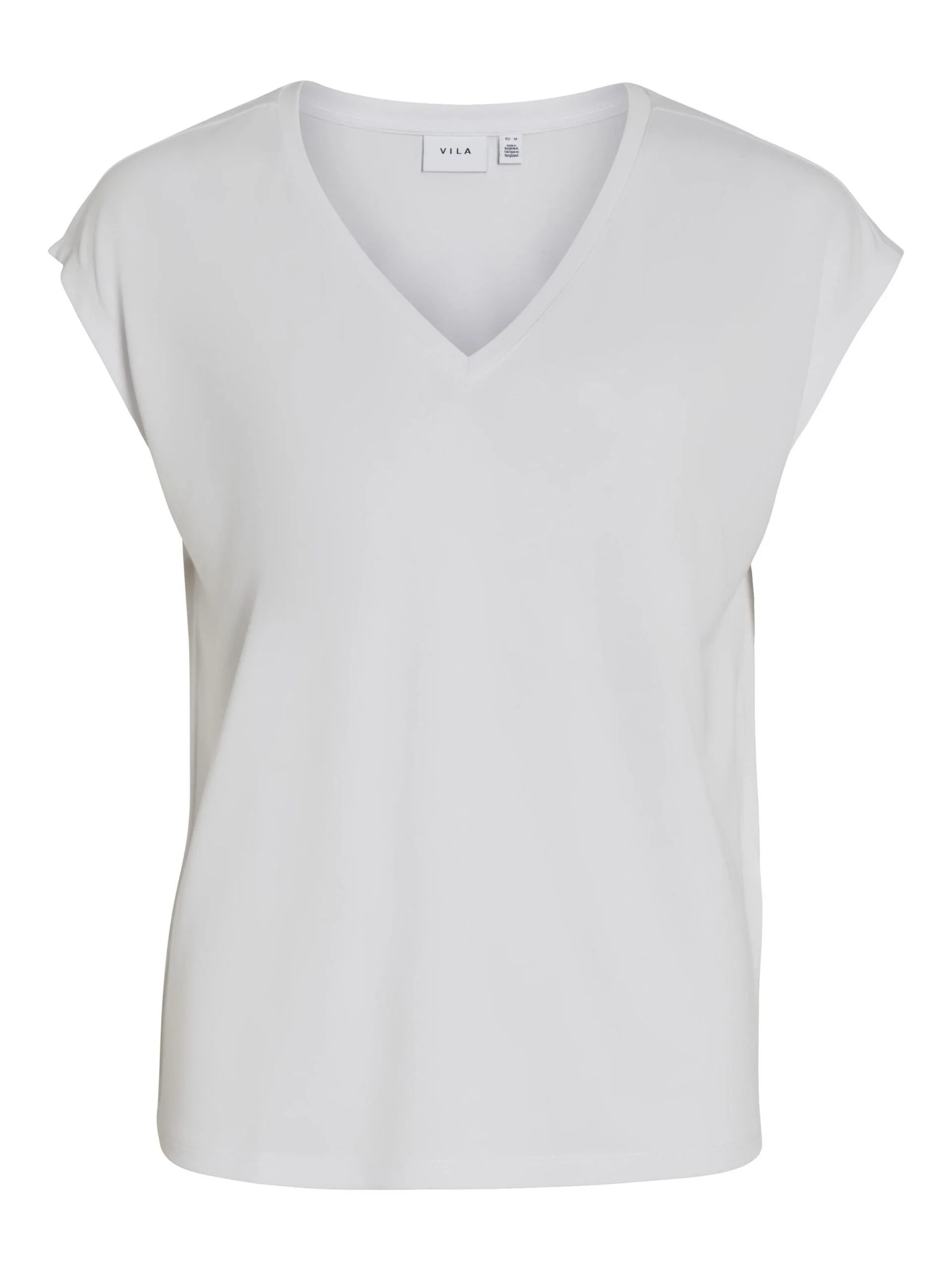 Bonnie V-Neck T-Shirt (Optical Snow) - Image 6